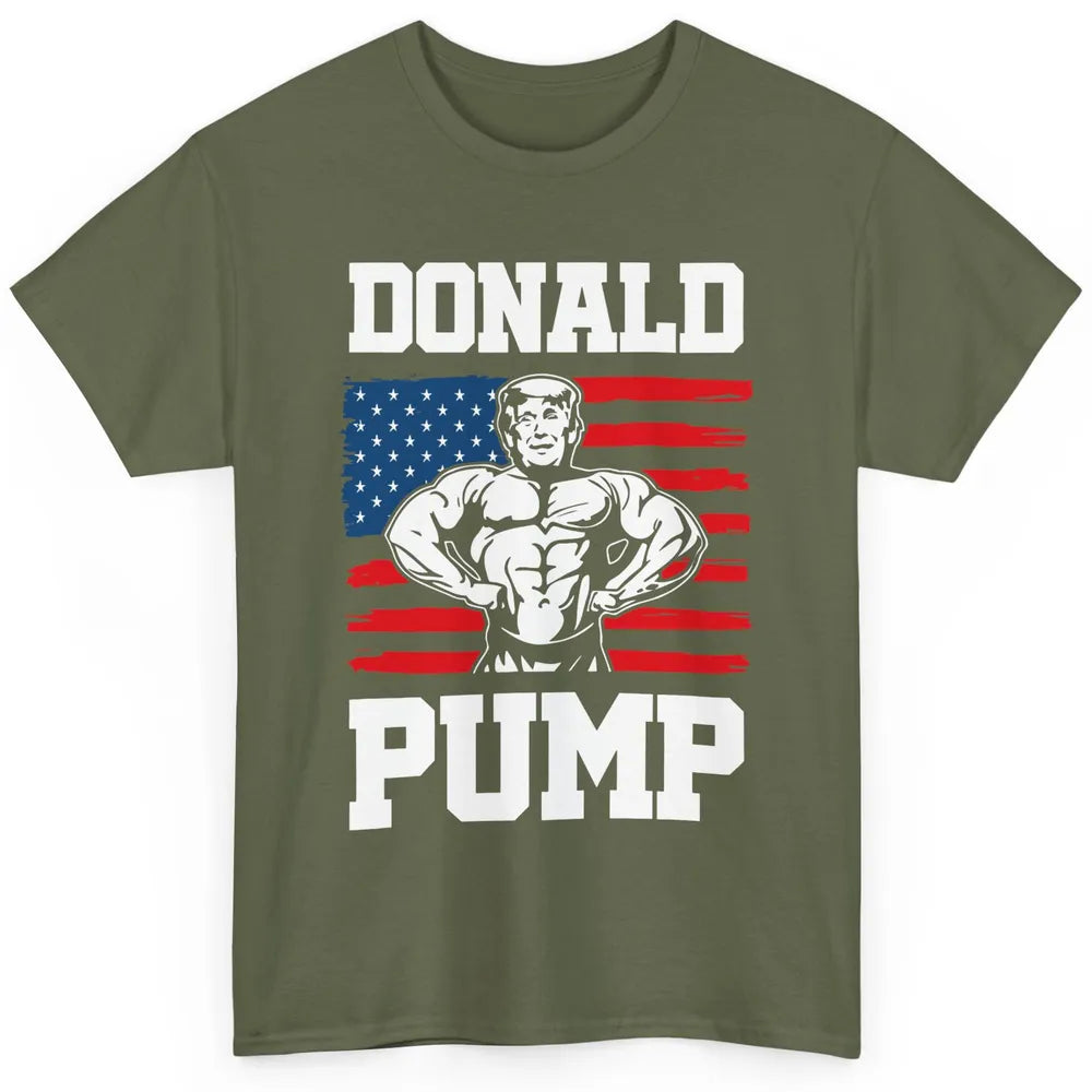 Donald Pump Gym Rat Make America Strong Again Trump 2024 Classic Unisex T-Shirt