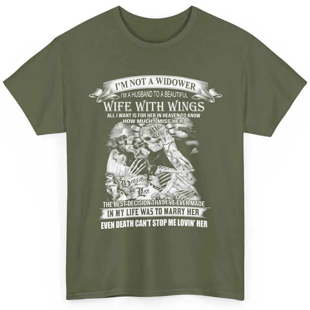 Wife In Heaven I'm Not A Widower Guardian Angel Wife Classic Unisex T-Shirt