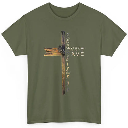 Cross Jesus Christian Bible Verse Religious Faith God Retro Classic Unisex T-Shirt