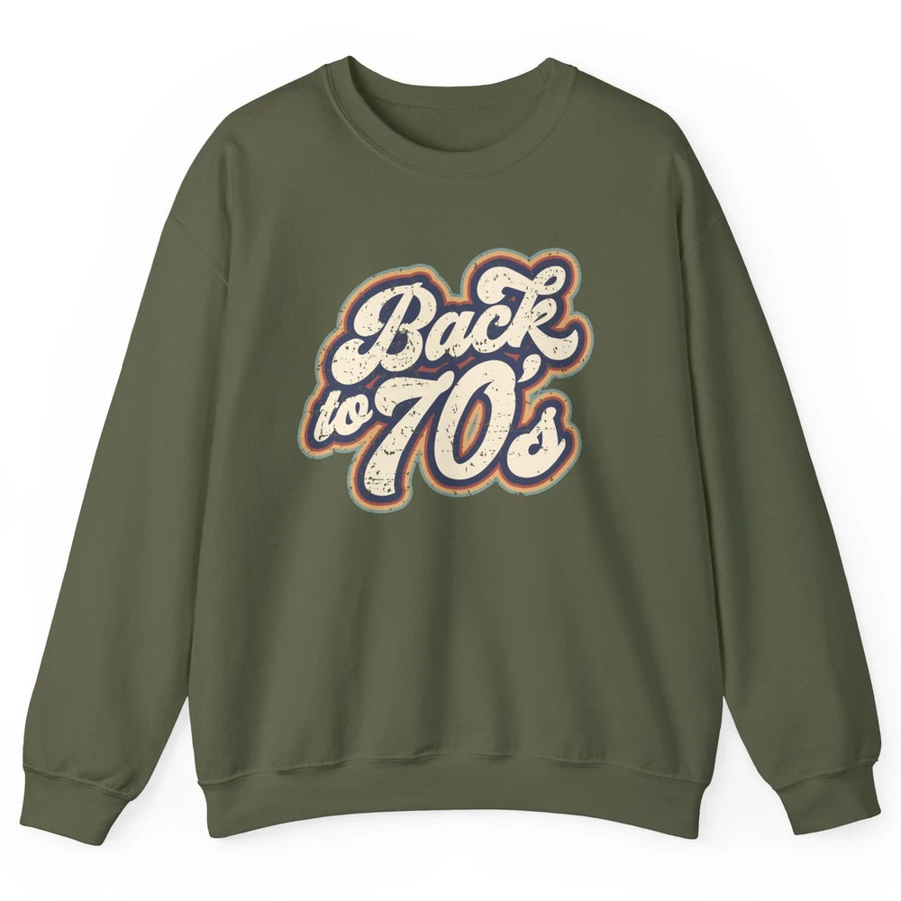 Vintage Made In The 70s Back To 1970s Born Birthday Day Gift Unisex Crewneck Sweatshirt