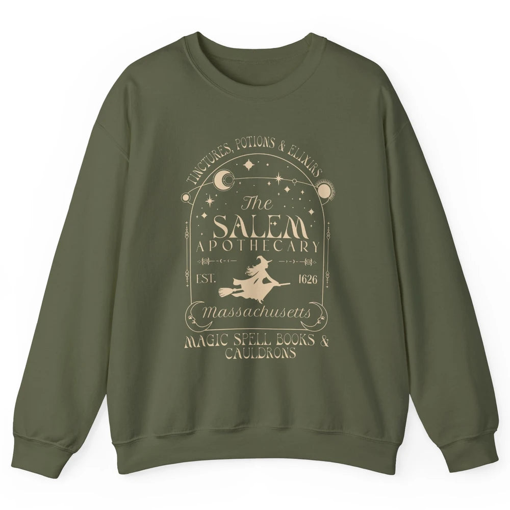 Retro Salem Apothecary Since 1626 Halloween Salem Witches Unisex Crewneck Sweatshirt