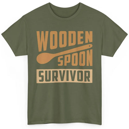 Wooden Spoon Survivor Proud Adult Humorous Kids Gift Classic Unisex T-Shirt