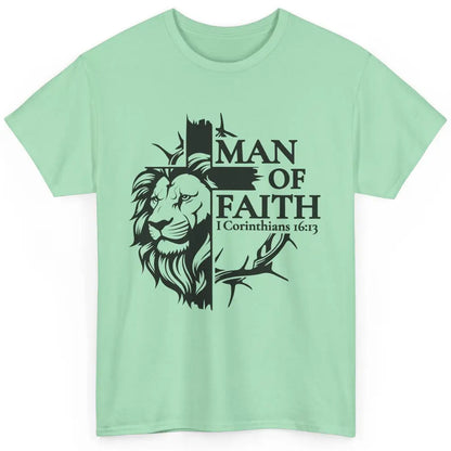 Yeshua Lion Of Judah Man Of Faith Bible Christian Religious Classic Unisex T-Shirt