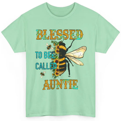 Blessed To Bee Called Auntie Pregnancy Nephew Niece Gift Classic Unisex T-Shirt