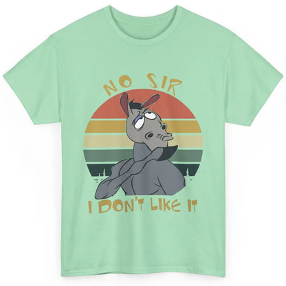 Vintage Llama No Sir I Don't Like It Funny Sarcastic Gift Classic Unisex T-Shirt