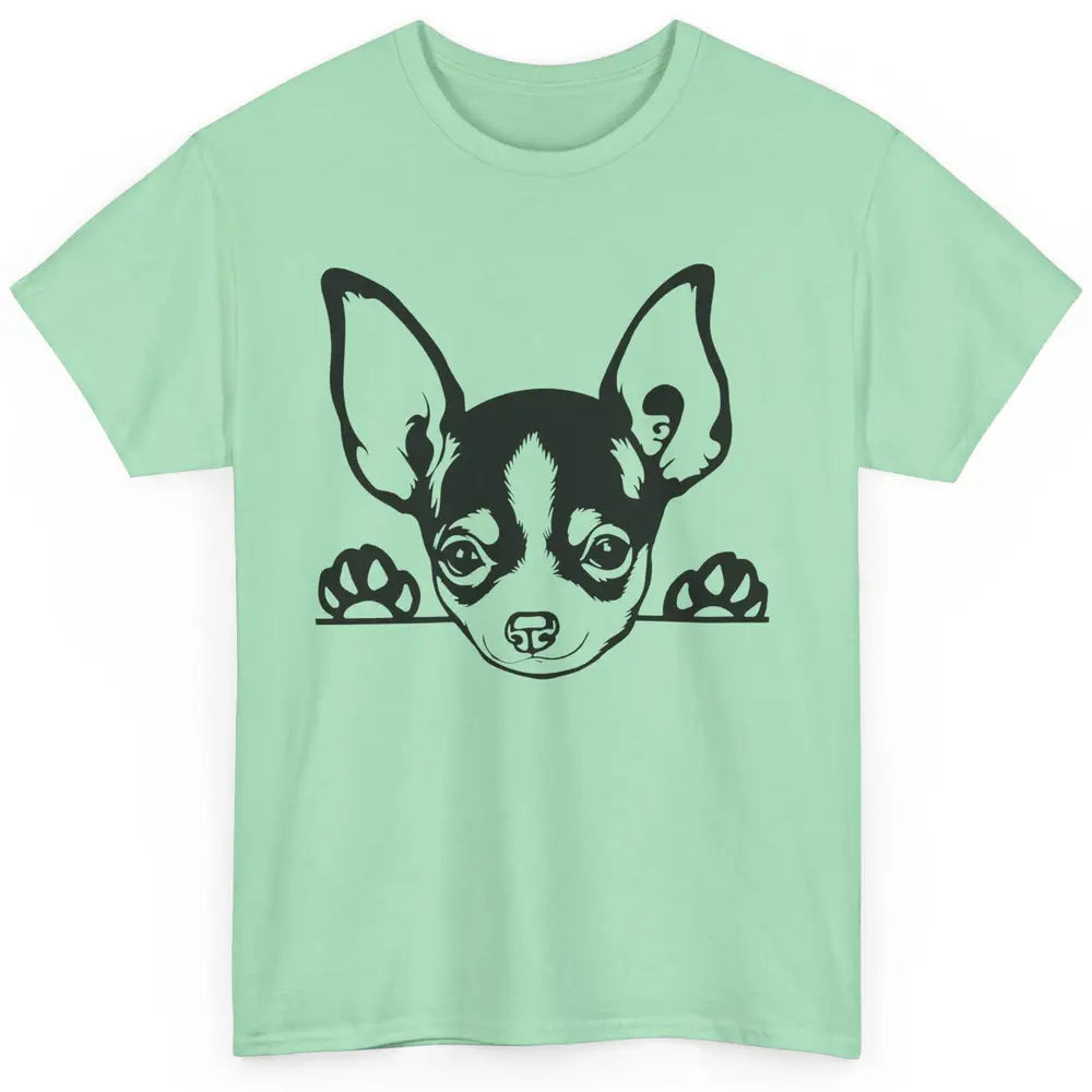 Chihuahua Owner Gift Chihuahua Dog Mom Chihuahua Black White Classic Unisex T-Shirt