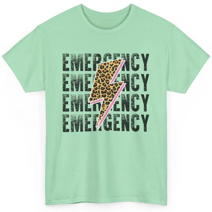 Emergency Room Nurse Department ER Leopard Lightening Retro Classic Unisex T-Shirt