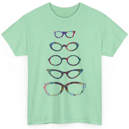 Cute Eyeglasses Splatter Paint Optician Optical Optometrist Classic Unisex T-Shirt