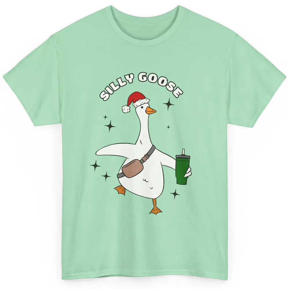 Funny Silly Goose Boojee Christmas Goose Bag And Cup Holiday Classic Unisex T-Shirt