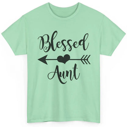 Funny Auntie Life Blessed Aunt Arrow Best Aunt Ever Gift Classic Unisex T-Shirt