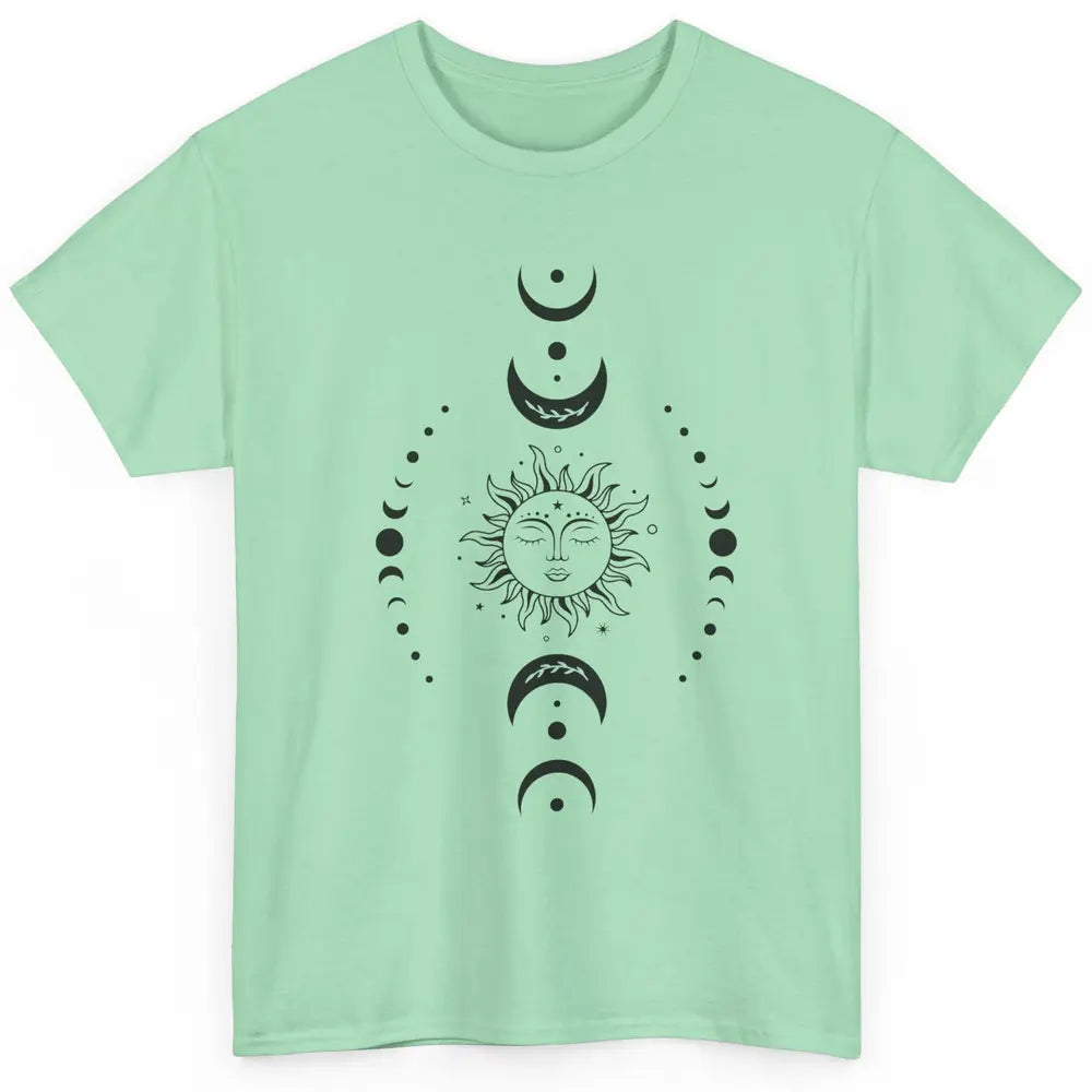 Boho Sun And Moon Hippie Girl Peace Lovers Halloween Costume Classic Unisex T-Shirt