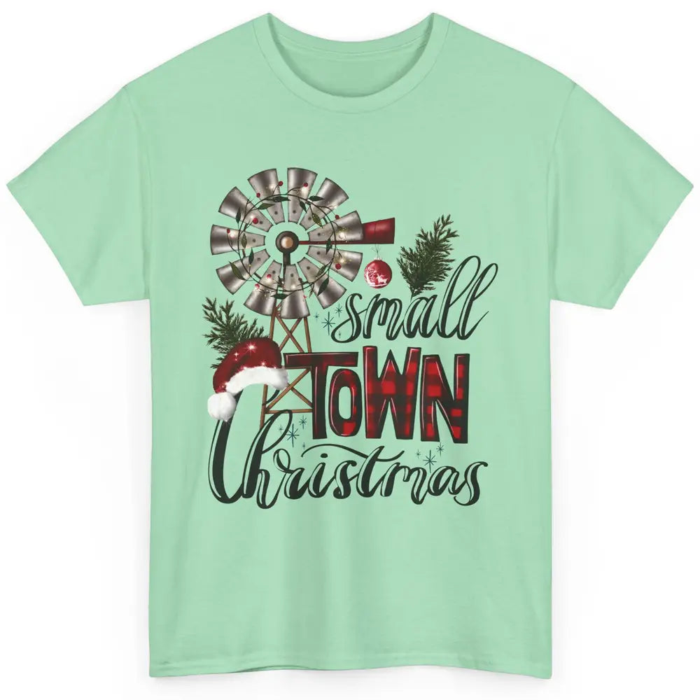 Retro Small Town Christmas Western Hometown Christmas Classic Unisex T-Shirt