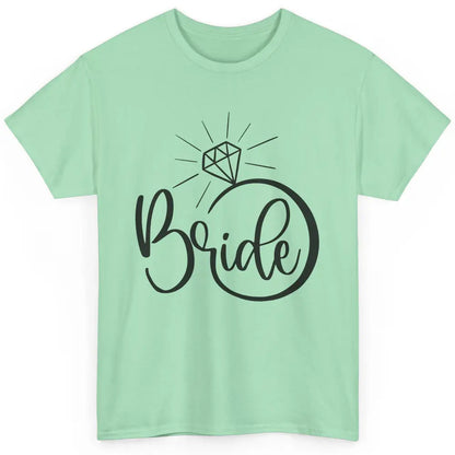 Bride To Be Wedding Ring Future Mrs. Engagement Bachelorette Classic Unisex T-Shirt