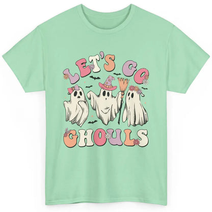 Cute Ghost Let's Go Ghouls Halloween Costume Kid Gift Classic Unisex T-Shirt