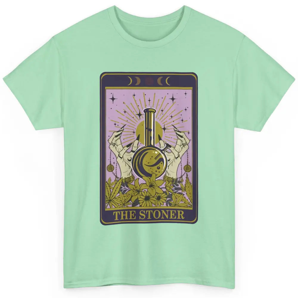 Vintage Witch The Stoner Tarot Card Weed Cannabis Marijuana Classic Unisex T-Shirt