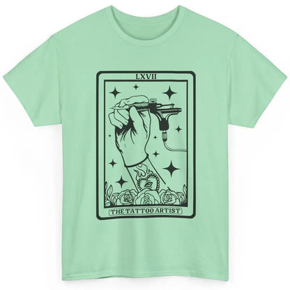 Tattoo Artist Tarot Card Beautician Tattoo Machine Halloween Classic Unisex T-Shirt