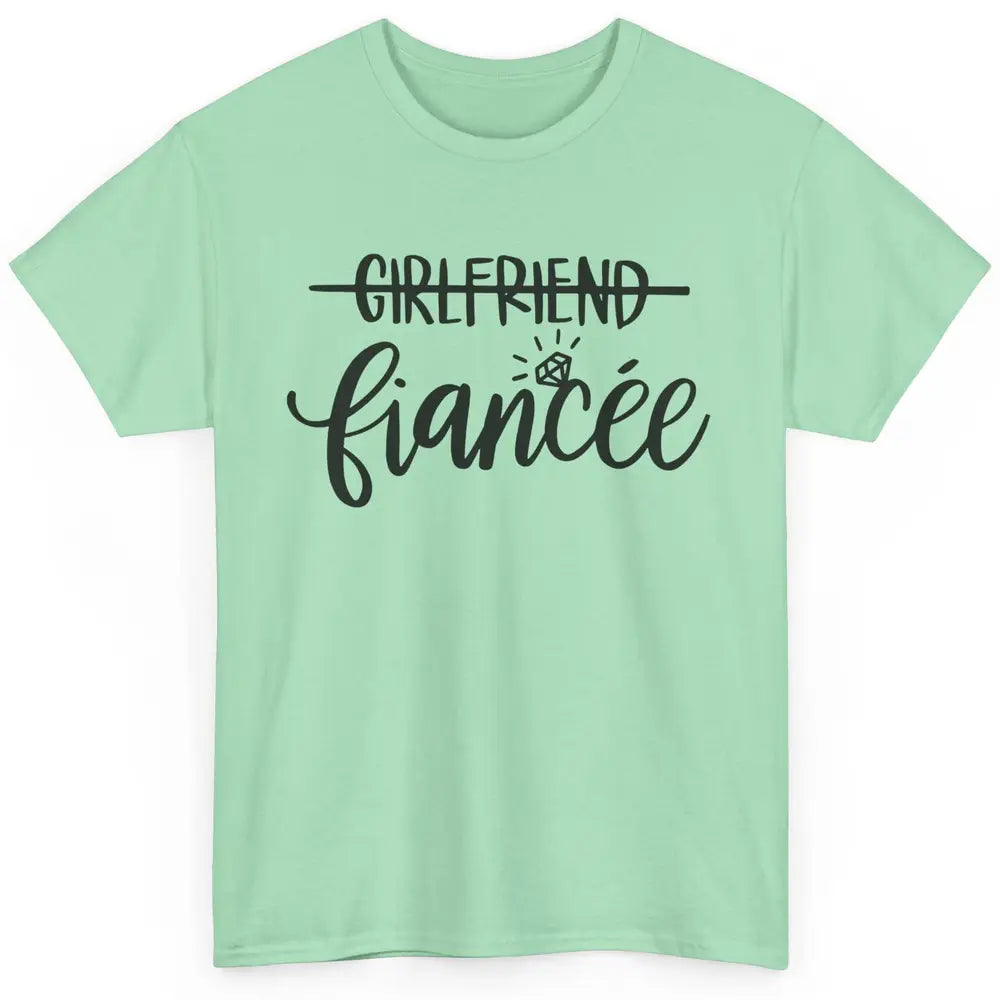 Fiancee Future Mrs. Bride Squad Engagement Bachelorette Gift Classic Unisex T-Shirt