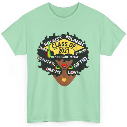 Class Of 2021 Black Educated High School College Graduation Classic Unisex T-Shirt