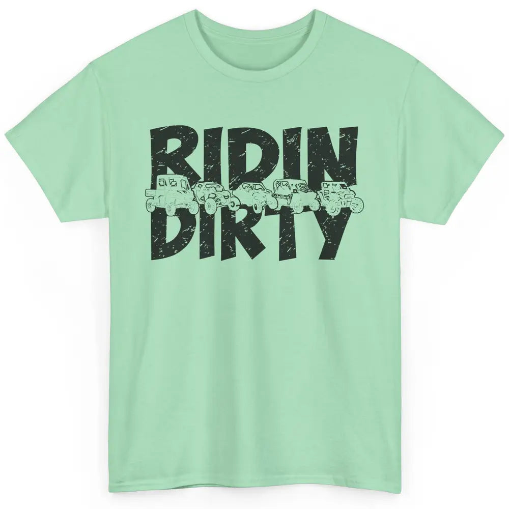 Retro UTV SXS Rider Riding Dirty ATV Offroad Riding SXS Life Classic Unisex T-Shirt