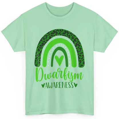 Dwarfism Awareness Month Wear Green Boho Heart Love Rainbow Classic Unisex T-Shirt