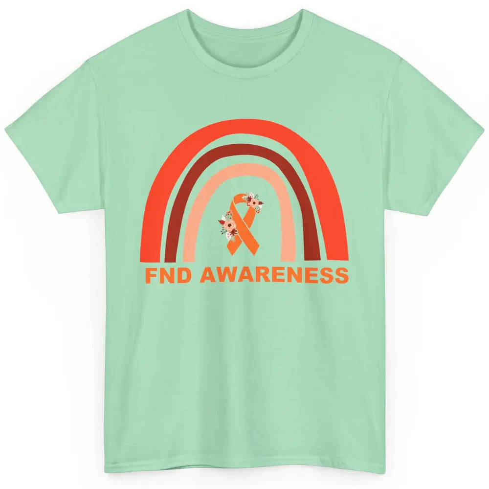 Functional Neurological Disorder Awareness FND Orange Ribbon Classic Unisex T-Shirt