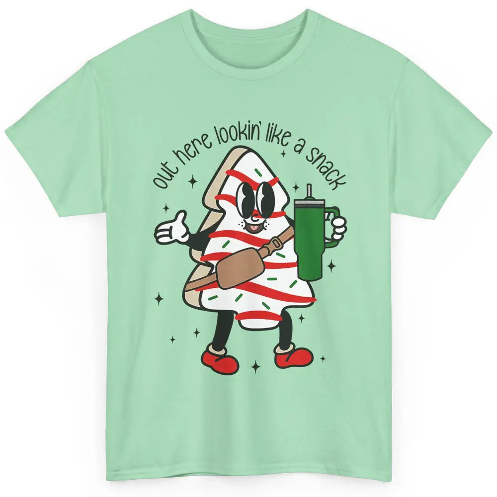 Funny Boo-jee Christmas Tree Cake Out Here Look Like A Snack Classic Unisex T-Shirt