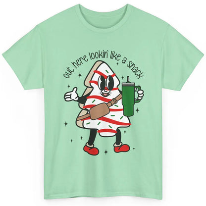 Funny Boo-jee Christmas Tree Cake Out Here Look Like A Snack Classic Unisex T-Shirt