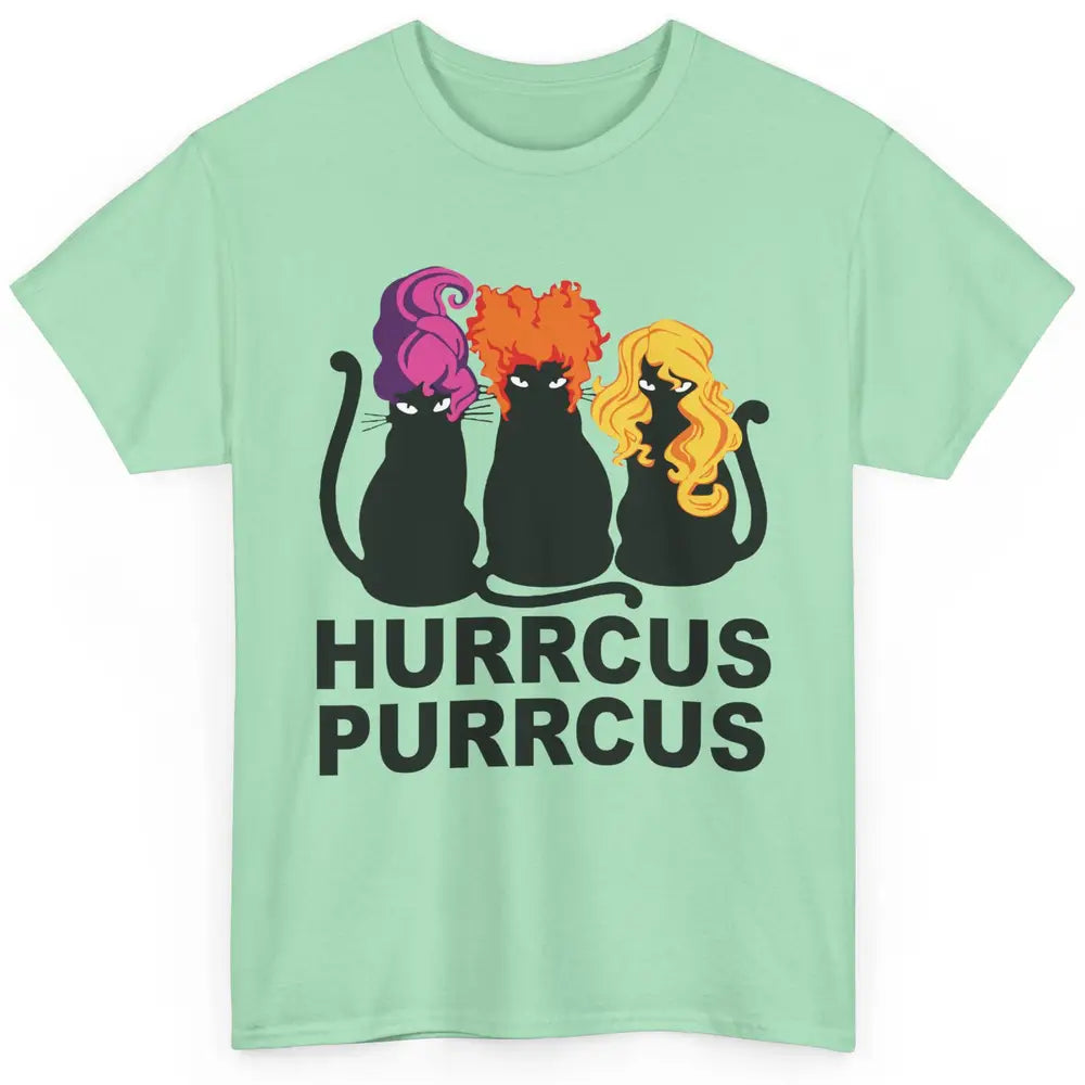 Black Cat Witch Hurrcus Purrcus Halloween Costume Cat Lovers Classic Unisex T-Shirt