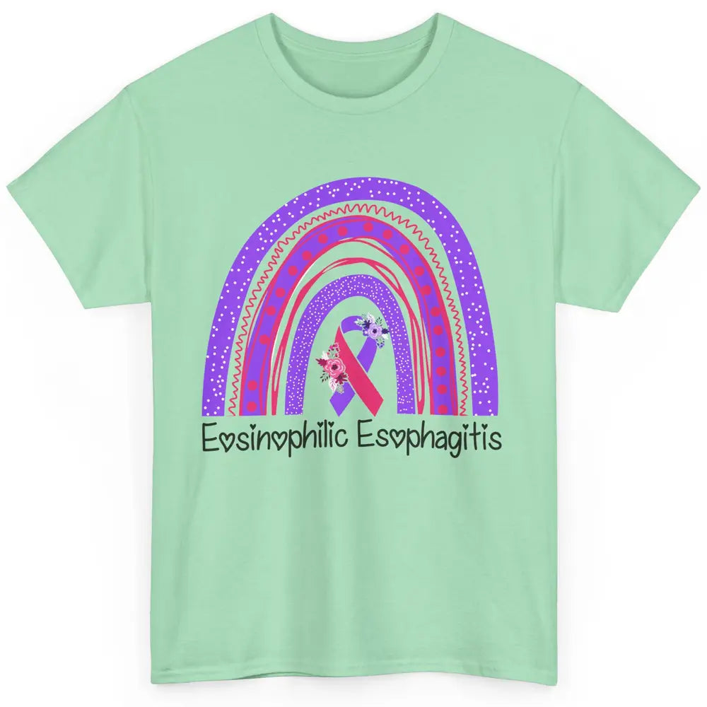 Eosinophilic Esophagitis Awareness Awareness EOE Rainbow Classic Unisex T-Shirt