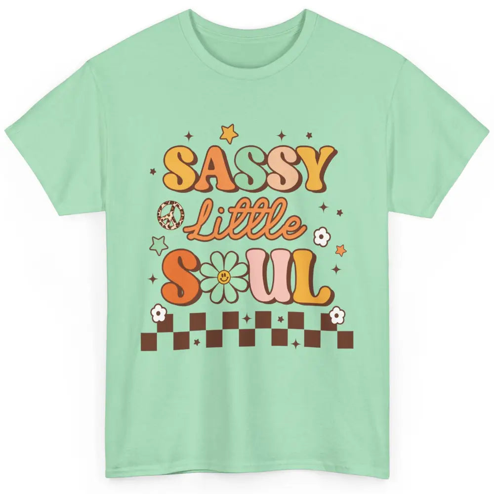 Sassy Little Soul Retro 60s Groovy Hippie Daisy Peace Boho Classic Unisex T-Shirt