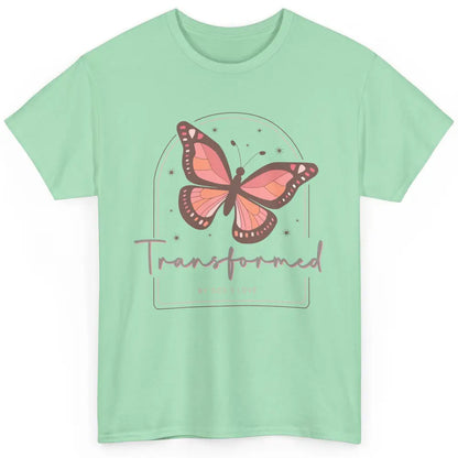 Transformed By God's Love Butterfly Faith Christian Jesus Classic Unisex T-Shirt