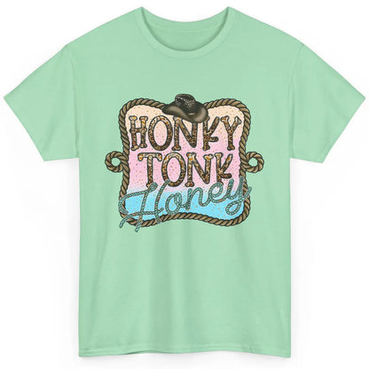 Cowboy Hat Rope Honky Tonk Honey Leopard Western Country Classic Unisex T-Shirt