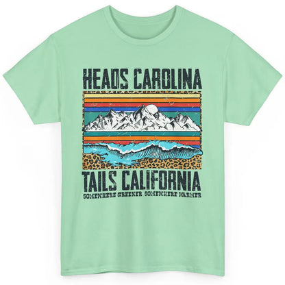 Vintage Heads Carolina Tail California Beach Summer Travel Classic Unisex T-Shirt