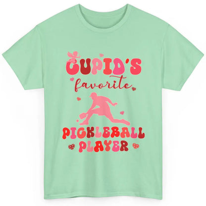 Cupid's Favorite Pickleball Player Happy Valentines Day Love Classic Unisex T-Shirt