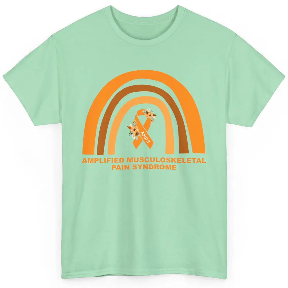 Amplified Musculoskeletal Pain Syndrome AMPS Orange Rainbow Classic Unisex T-Shirt