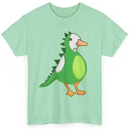 Dino Duck Funny Dinosaur Ducks Cute Duck Lovers Gift Classic Unisex T-Shirt