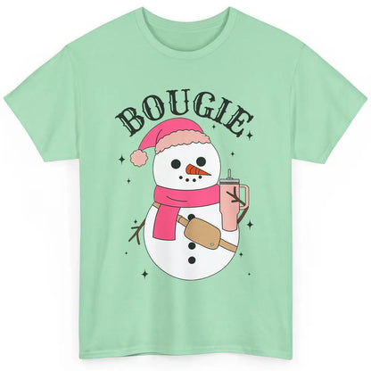 Funny Christmas Boo-jee Snowman Bougie Christmas Winter Classic Unisex T-Shirt