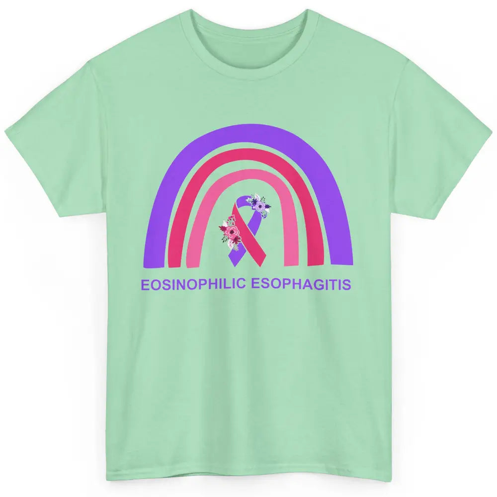 Eosinophilic Esophagitis Awareness Awareness EOE Rainbow Classic Unisex T-Shirt