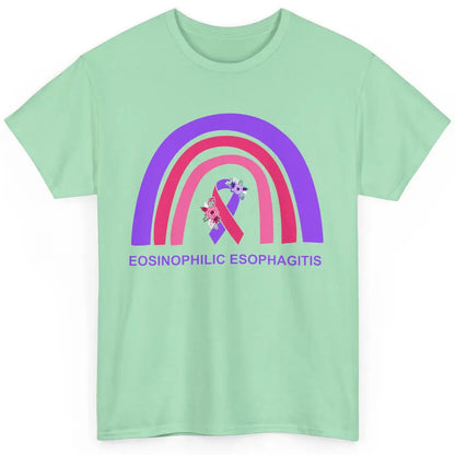 Eosinophilic Esophagitis Awareness Awareness EOE Rainbow Classic Unisex T-Shirt