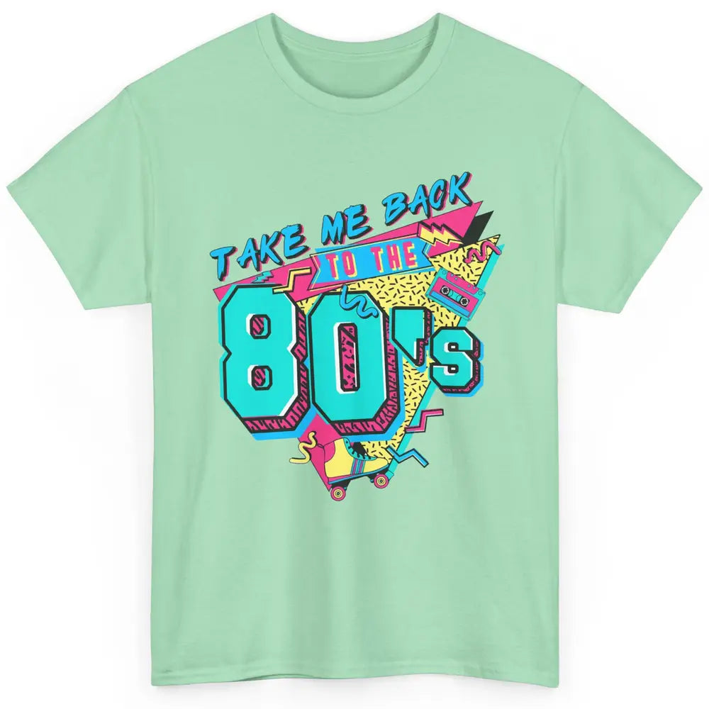 Vintage Take Me Back To The 80s Cassette Retro Rainbow Child Classic Unisex T-Shirt