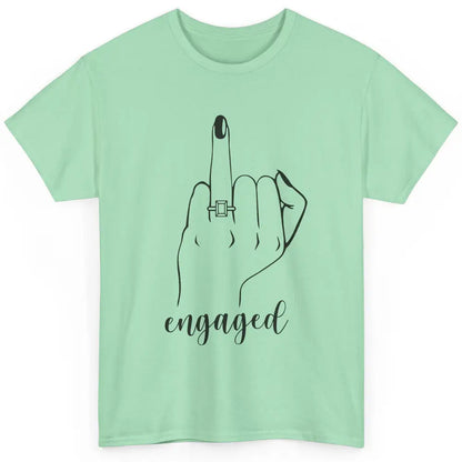 Engaged AF Bride To Be Wedding Ring Future Mrs. Bachelorette Classic Unisex T-Shirt