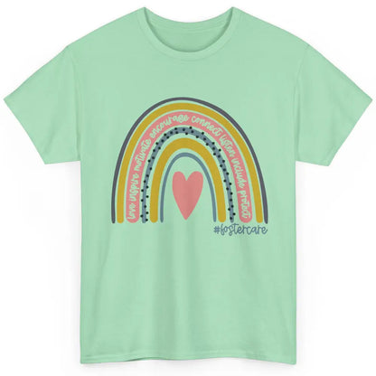 Foster Care Parents Support Rainbow Adoption Love Inspire Classic Unisex T-Shirt