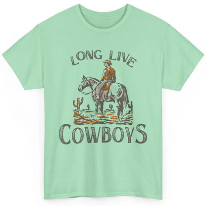 Desert Cowboy Retro Riding Horse Howdy Western Country Rodeo Classic Unisex T-Shirt