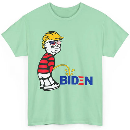 Funny Anti Joe Biden Vote Donald Trump 2024 Patriotic Humor Classic Unisex T-Shirt