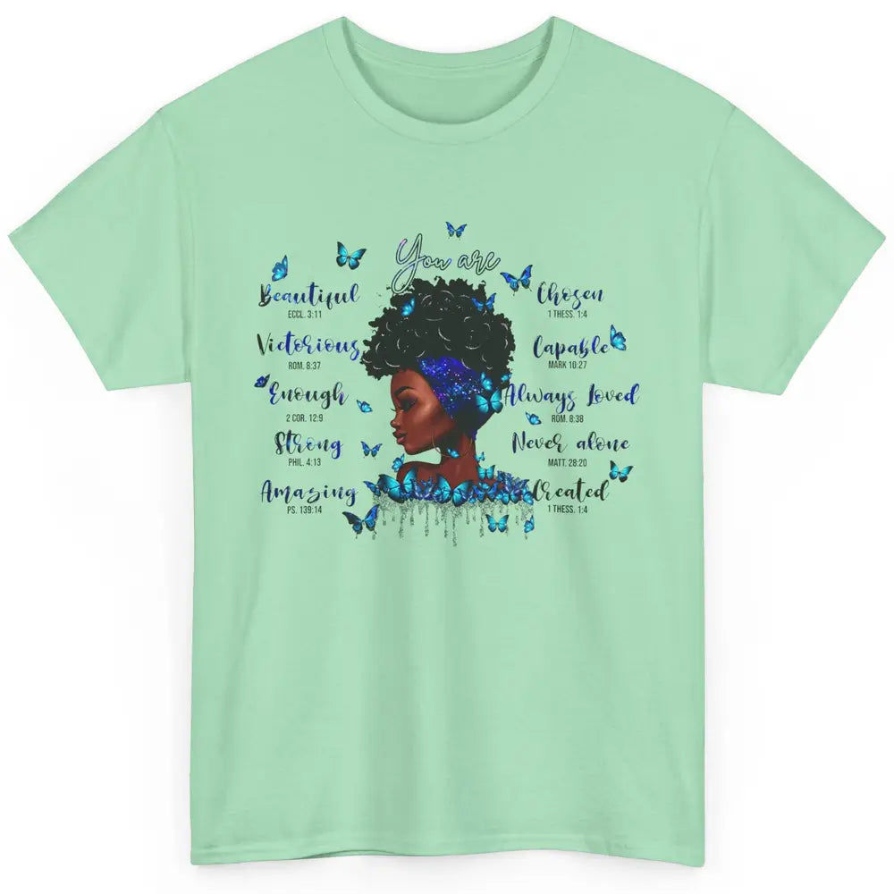 Black Girl God Says I Am Afro Woman Christian Religious Gift Classic Unisex T-Shirt