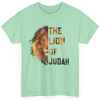 Yeshua Lion Of Judah Bible Verse Christian Faith Religious Classic Unisex T-Shirt