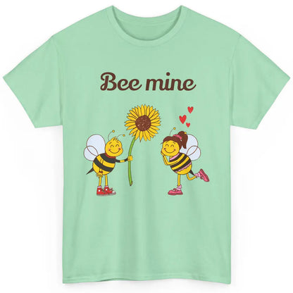 Bee Mine Love Valentine's Day Couple Romantic Bee Love Classic Unisex T-Shirt