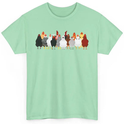 Funny Chicken Farm Animal Chicken Lovers Gift For Farmer Classic Unisex T-Shirt