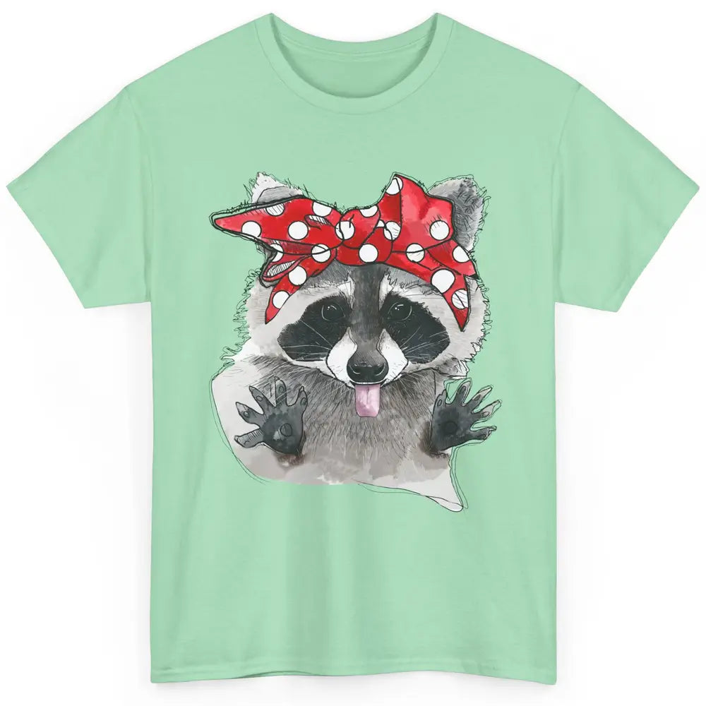 Bandana Racoon Baby Trashed Racoon Panda Lovers Gift Classic Unisex T-Shirt