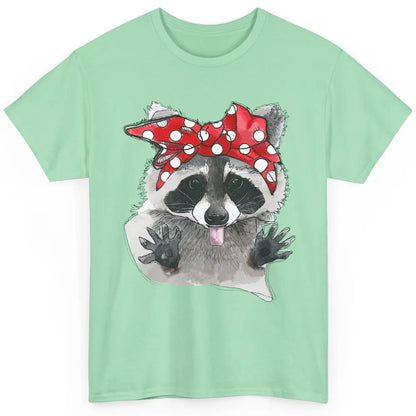 Bandana Racoon Baby Trashed Racoon Panda Lovers Gift Classic Unisex T-Shirt